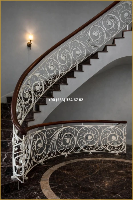 MERDİVEN KORKULUKLARI- MERDİVEN KORKULUK TASARIMI- FERFORJE MERDİVEN KORKULUK MODELLERİ fiy8565