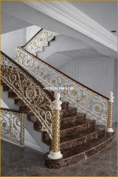 MERDİVEN KORKULUKLARI- MERDİVEN KORKULUK TASARIMI- FERFORJE MERDİVEN KORKULUK MODELLERİ fiy8579