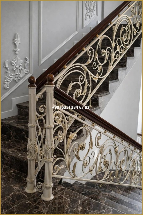 MERDİVEN KORKULUKLARI- MERDİVEN KORKULUK TASARIMI- FERFORJE MERDİVEN KORKULUK MODELLERİ fiy8580