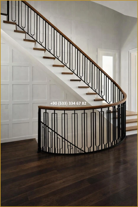 MERDİVEN KORKULUKLARI- MERDİVEN KORKULUK TASARIMI- FERFORJE MERDİVEN KORKULUK MODELLERİ fiy8592