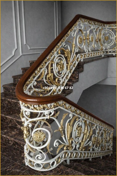 MERDİVEN KORKULUKLARI- MERDİVEN KORKULUK TASARIMI- FERFORJE MERDİVEN KORKULUK MODELLERİ fiy8501